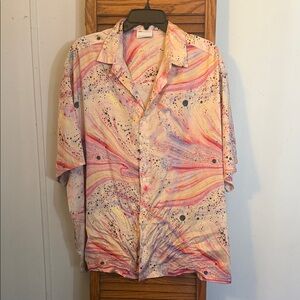 ASOS Multicolor Swirl Casual Button Down Shirt